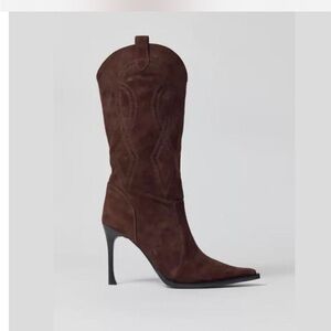 Jeffrey Campbell Suede Western Boots